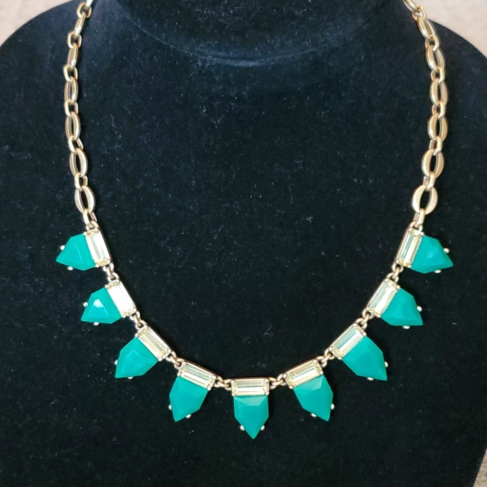 Stella & Dot Eye Candy Emerald Necklace